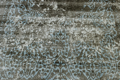 Modern Abstract Design Viscose Hand Loom Rug 5.0X8.0 - w5143