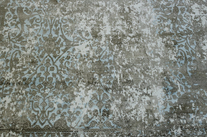 Modern Abstract Design Viscose Hand Loom Rug 5.0X8.0 - w5143