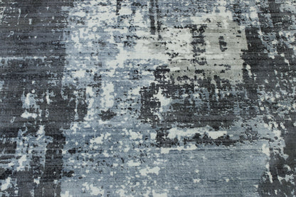 Modern Abstract Design Viscose Hand Loom Rug 5.0X8.0 - w5144