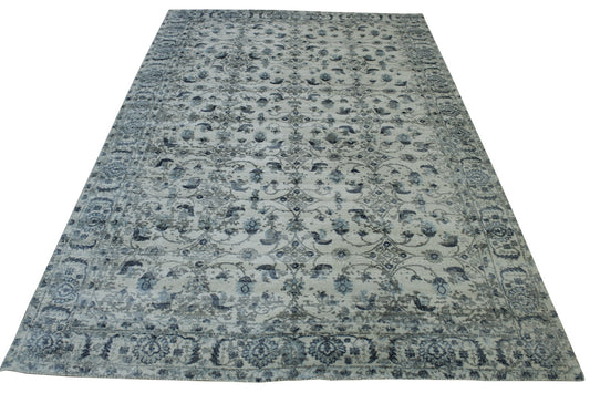 Modern Abstract Design Viscose Hand Loom Rug 5.0X8.0 - w5145