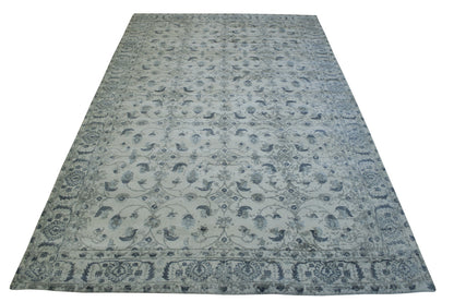 Modern Abstract Design Viscose Hand Loom Rug 5.0X8.0 - w5145