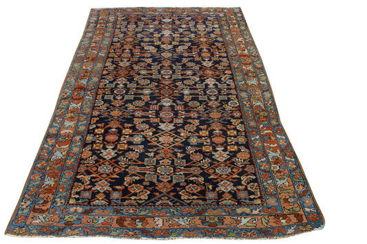 Traditional Antique Mir 1910's Wool Hand Knotted Rug 5.0X8.0 - w3058