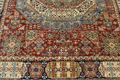 Tribal Mamluk Design Wool Hand Knotted Rug 5.0X8.0 - W3057