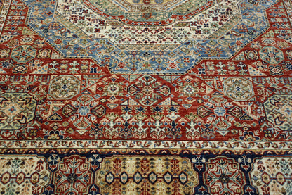 Tribal Mamluk Design Wool Hand Knotted Rug 5.0X8.0 - W3057