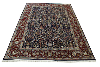 Traditional Fine Heraki Wool/silk Hand Knotted Rug 5.0X8.0 - w20220