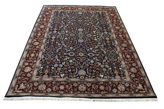 Traditional Fine Heraki Wool/silk Hand Knotted Rug 5.0X8.0 - w20220