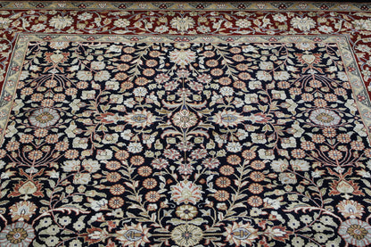 Traditional Fine Heraki Wool/silk Hand Knotted Rug 5.0X8.0 - w20220
