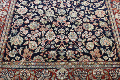 Traditional Mahal Design Wool Hand Knotted Rug 5.0X8.0 - W2256