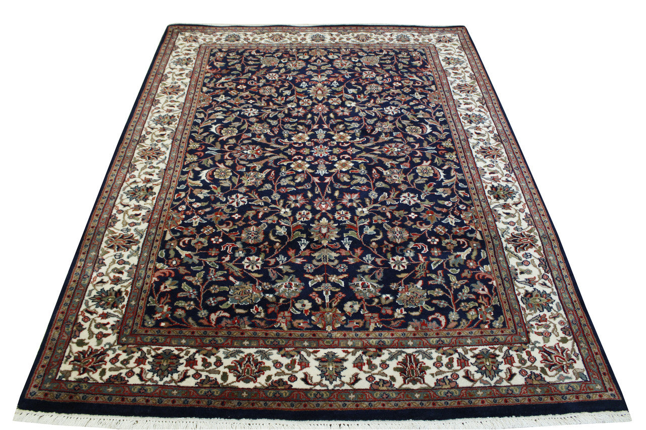 Traditional Fine Heraki Wool Hand Knotted Rug 5.0X8.0 - w2206