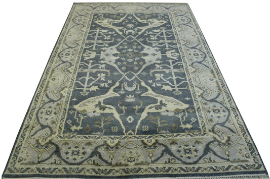 Oushak Zigler Wool Hand Knotted Rug 5.0X8.0 - w20343