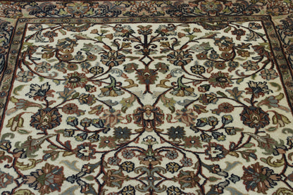 Traditional Mahal Design Wool Hand Knotted Rug 5.0X8.0 - w2207