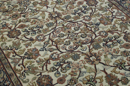 Traditional Mahal Design Wool Hand Knotted Rug 5.0X8.0 - w2207