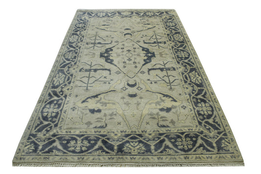 Oushak Zigler Wool Hand Knotted Rug 5.0X8.0 - w20342