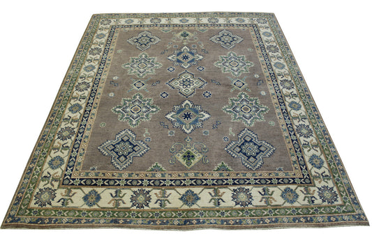 Tribal Super Kazak Wool Hand Knotted Rug 5.0X8.0 - b-133