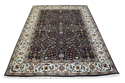 Traditional Fine Heraki Wool/silk Hand Knotted Rug 5.0X8.0 - W20221