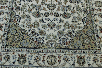 Traditional Fine Nain Wool/silk Hand Knotted Rug 5.0X8.0 - w20247
