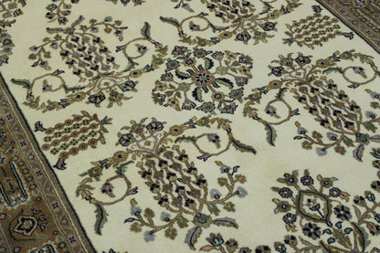 Traditional Farahan Design Wool Hand Knotted Rug 5.0X8.0 - w2199