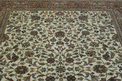 Traditional Mahal Design Wool Hand Knotted Rug 5.0X8.0 - w2266
