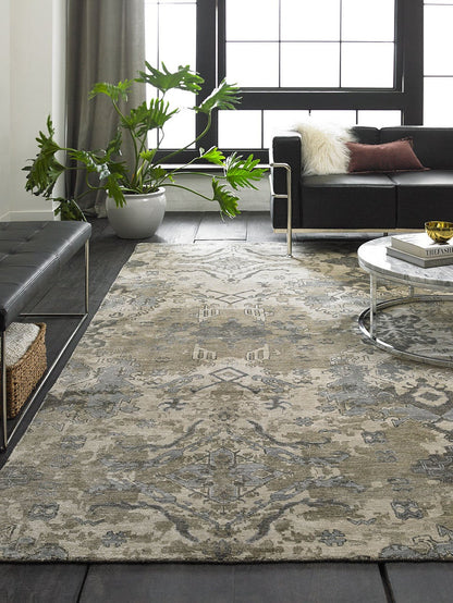 Hand Knotted Silk Transitional Rug KML1610