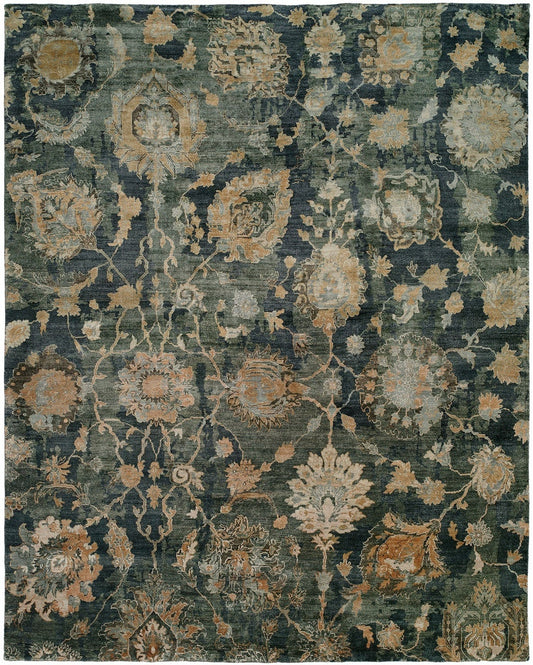 Hand Knotted Silk Transitional Rug KML1640