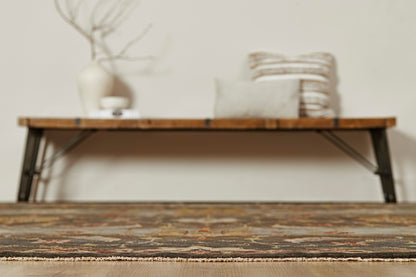 Southwest tribal pattern detail, orange rug