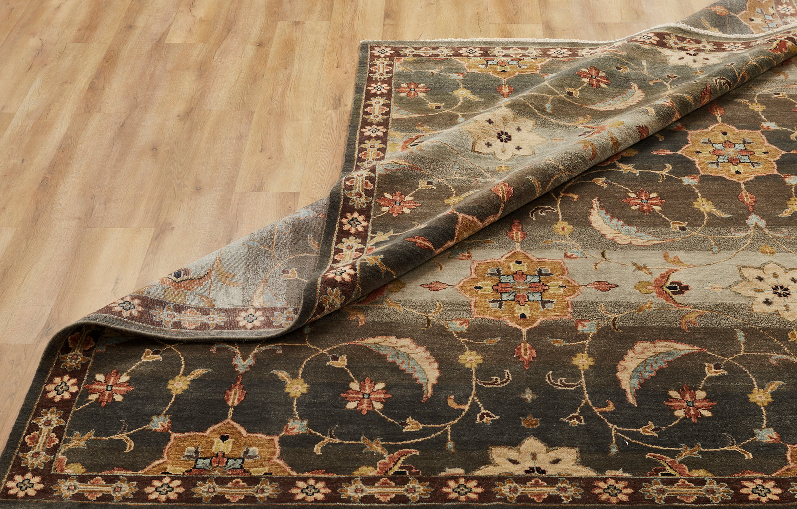 Southwest tribal rug border detail