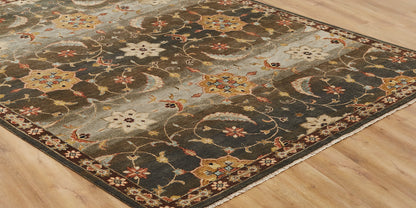 Round shape option, Southwest tribal wool rug