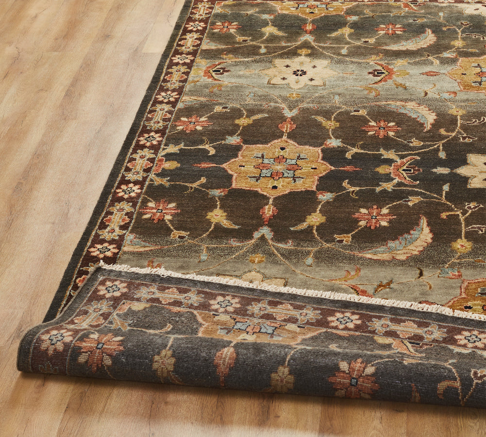 Square shape option, Southwest tribal wool rug