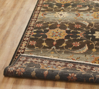 Square shape option, Southwest tribal wool rug