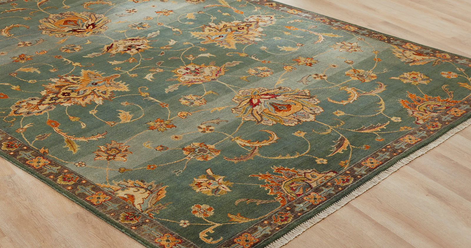 Round shape option, Southwest tribal wool rug