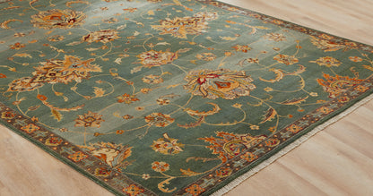 Round shape option, Southwest tribal wool rug