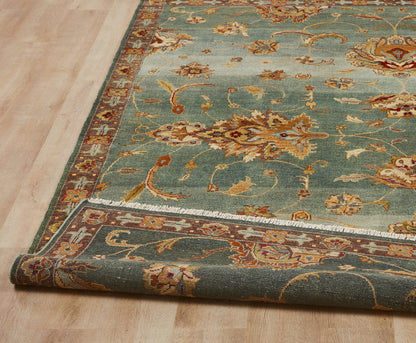 Square shape option, Southwest tribal wool rug