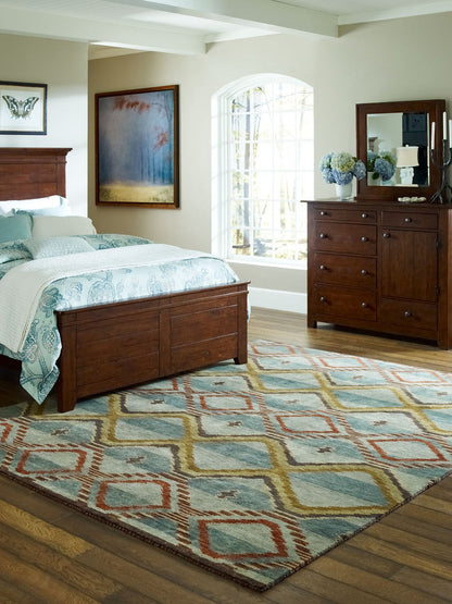 Hand Knotted Wool Southwest/Tribal Rug KMV6910