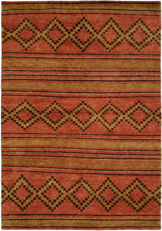 Hand Knotted Wool Southwest/Tribal Rug KMV6930
