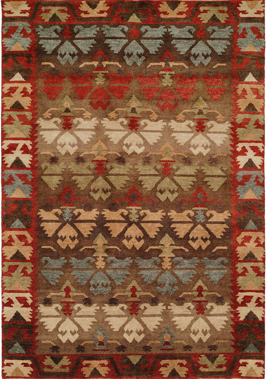 Hand Knotted Wool Southwest/Tribal Rug KMV6990