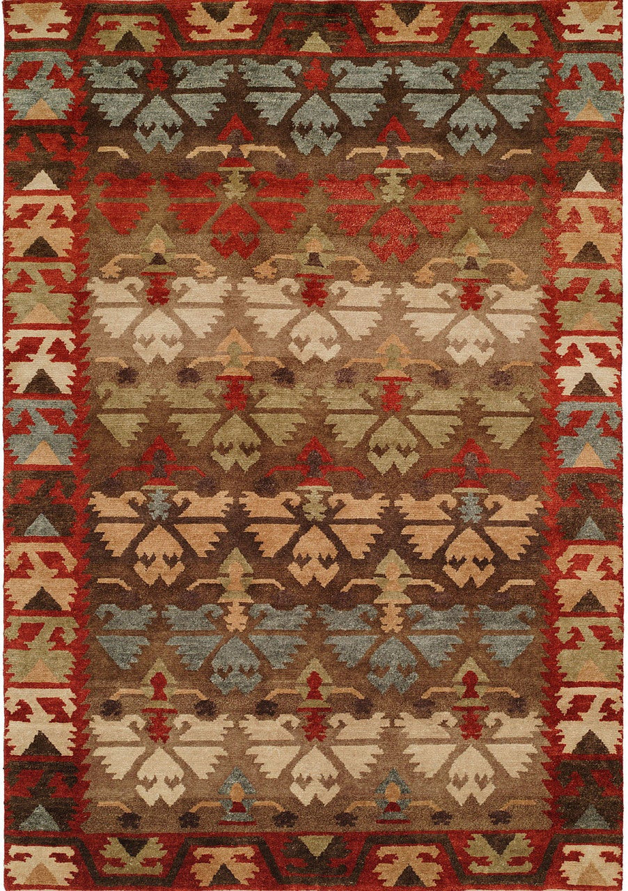Hand Knotted Wool Southwest/Tribal Rug KMV6990
