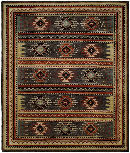 Hand Knotted Wool Southwest/Tribal Rug KMV7020