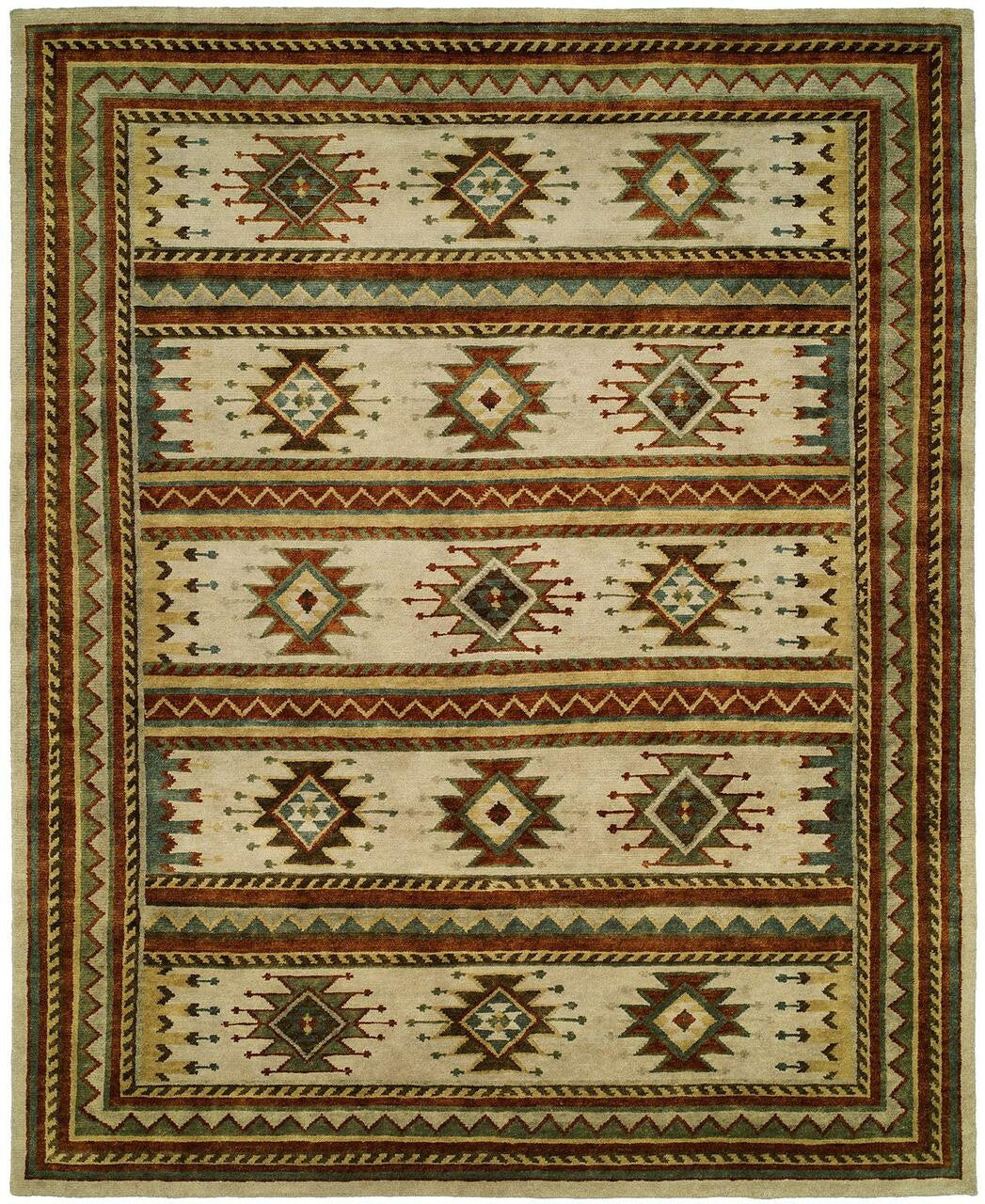 Hand Knotted Wool Southwest/Tribal Rug KMV7030