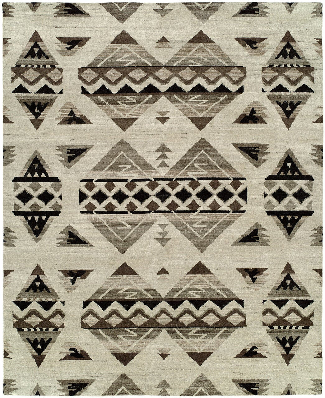 Hand Knotted Wool Southwest/Tribal Rug KMV7080