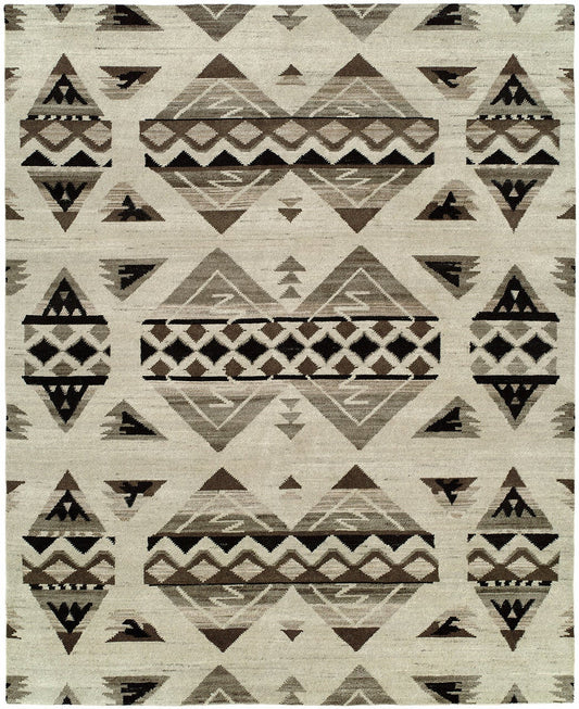 Hand Knotted Wool Southwest/Tribal Rug KMV7080
