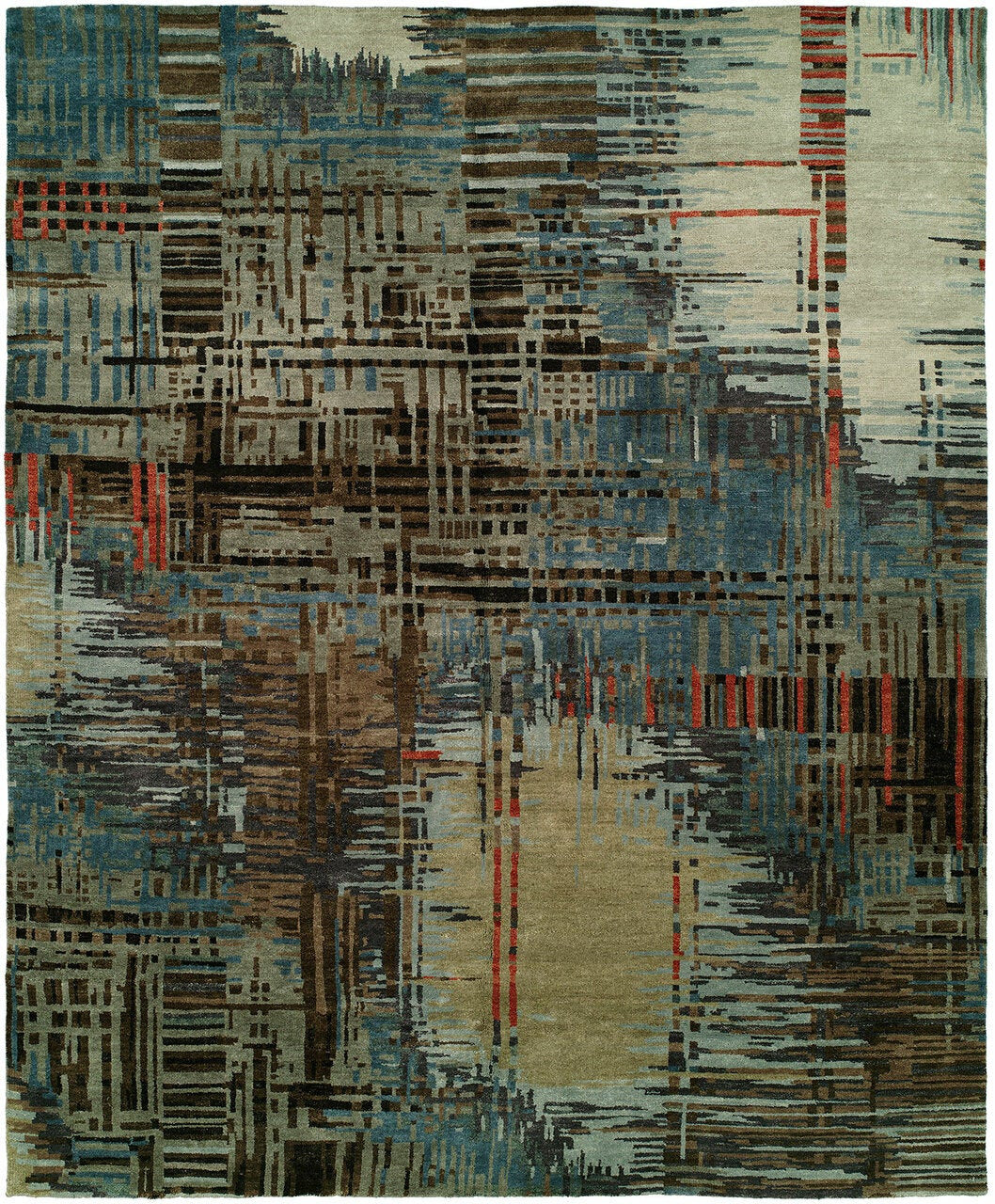 Hand Knotted Wool Modern Rug KND3050
