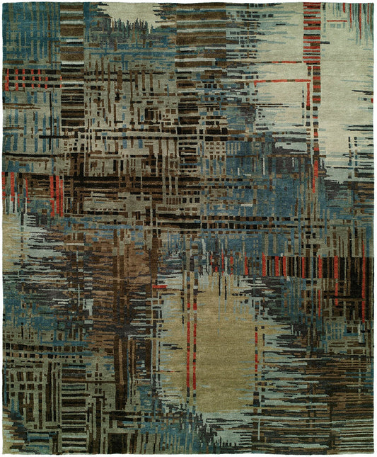 Hand Knotted Wool Modern Rug KND3050