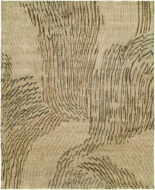 Hand Knotted Wool Modern Rug KND3120
