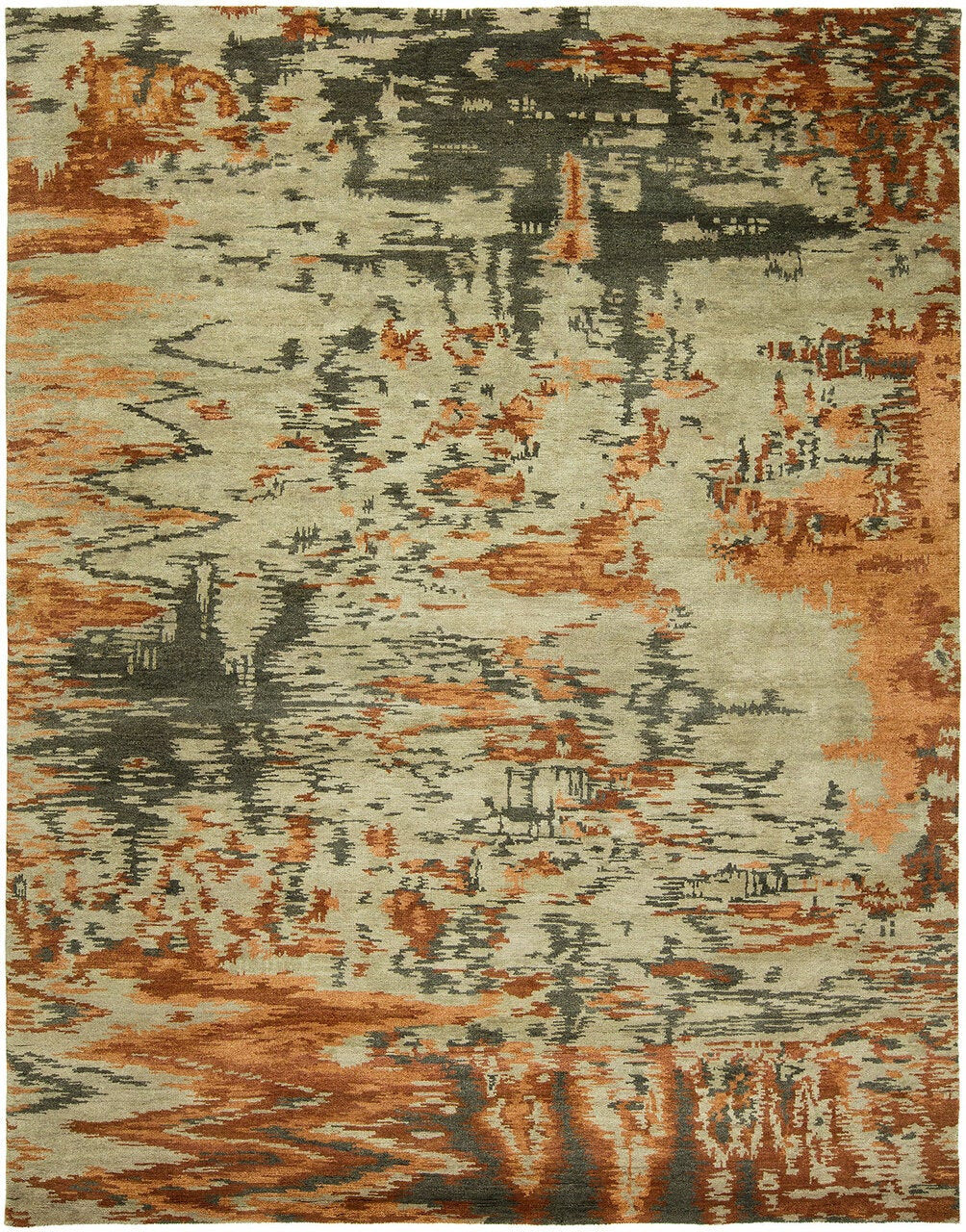 Hand Knotted Wool Modern Rug KND3180
