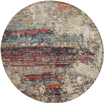 Hand Knotted Wool & Silk Modern Rug KNL3850