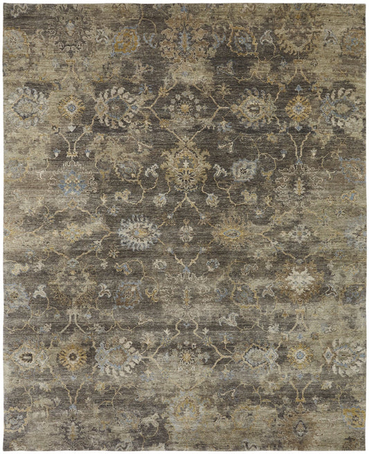 Hand Knotted Wool Transitional Rug KOB0850