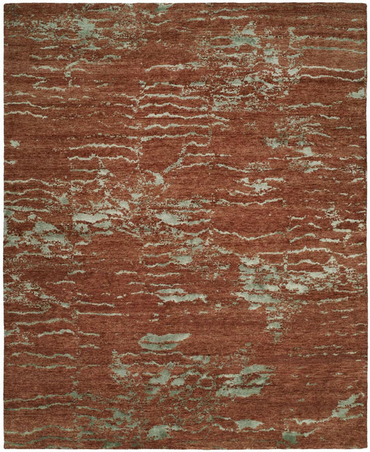 Hand Knotted Wool & Silk Modern Classic/Fade Rug KOR7660