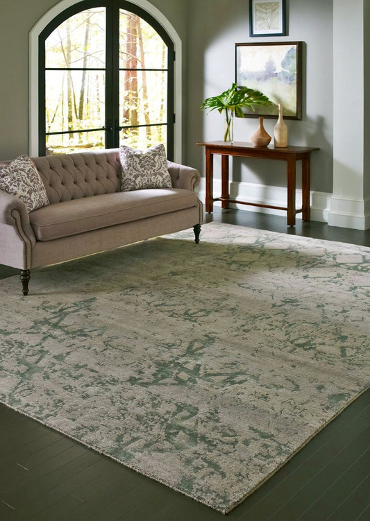Hand Knotted Wool & Silk Modern Classic/Fade Rug KOR7670