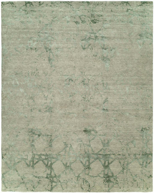 Hand Knotted Wool & Silk Modern Classic/Fade Rug KOR7670