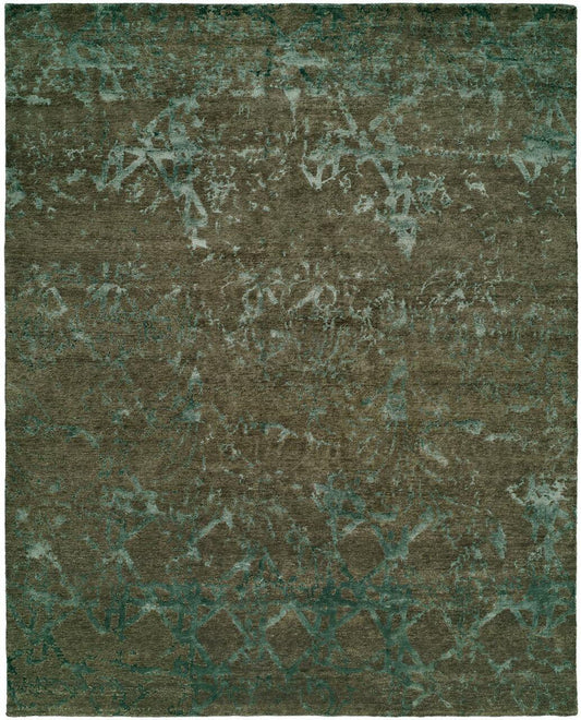 Hand Knotted Wool & Silk Modern Classic/Fade Rug KOR7720